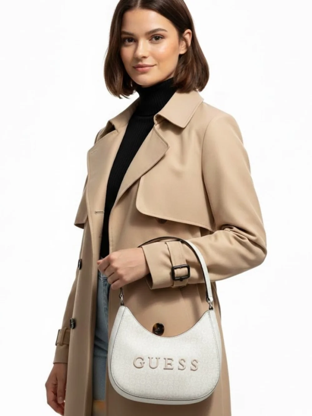 GUESS Crescent Logo Handbag